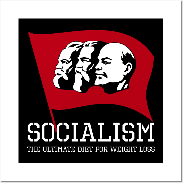 Funny Political Anti Socialist SJW Triggering Weight Loss Wall Art by Styr Designs